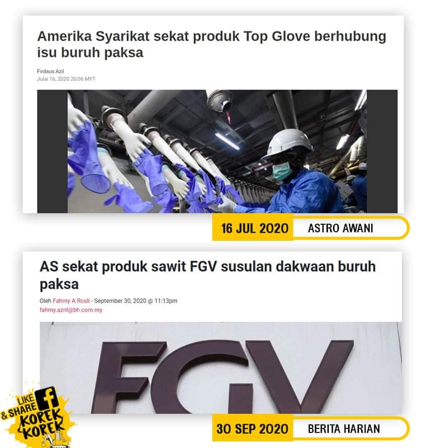 Bukan Sekali AS Kenakan Sekatan Atas Alasan ‘Buruh Paksa’