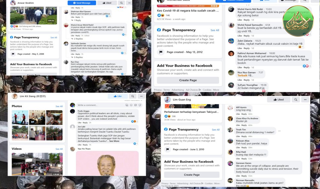 Pemimpin Pembangkang Dikecam Teruk Dalam FB Selepas Himpunan Haram