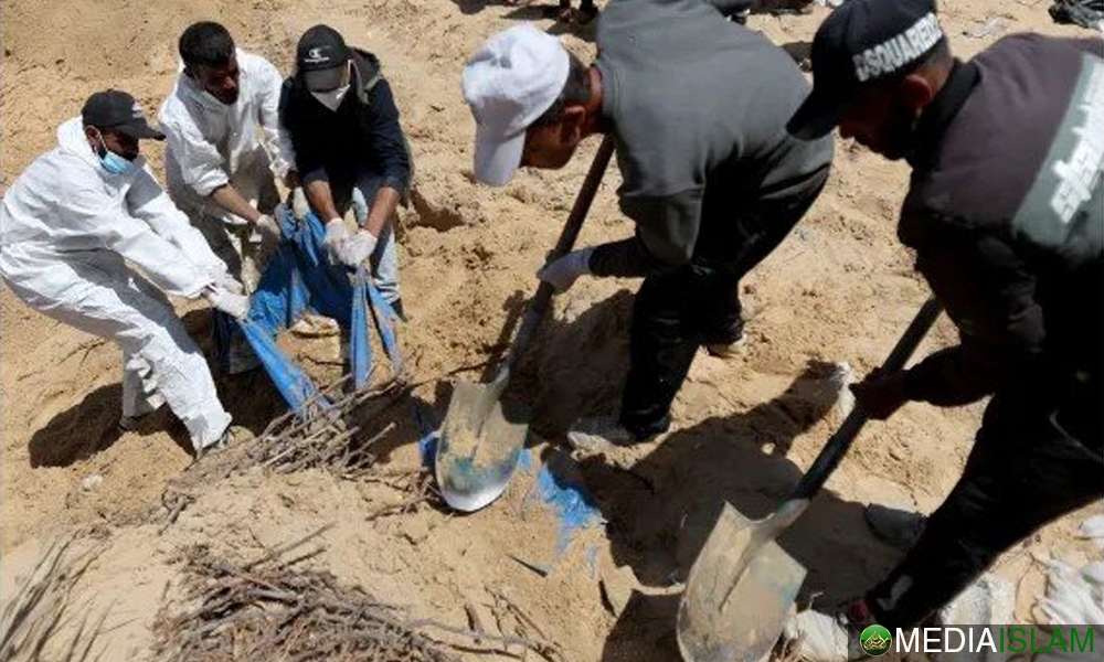 Sekurang-Kurangnya 210 Mayat Ditemui Di Kubur Besar Khan Younis