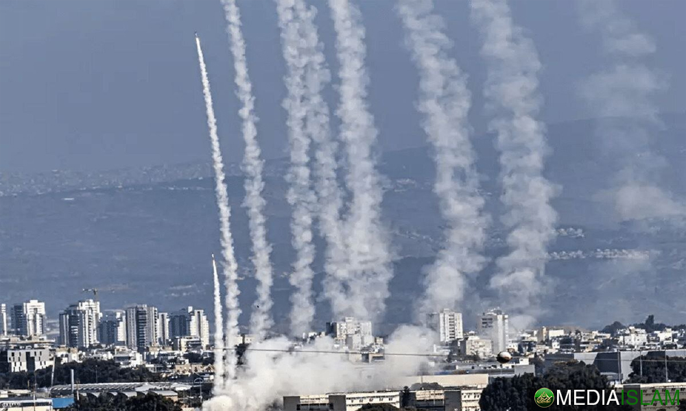 Peluru Berpandu Hizbullah Hujani Israel