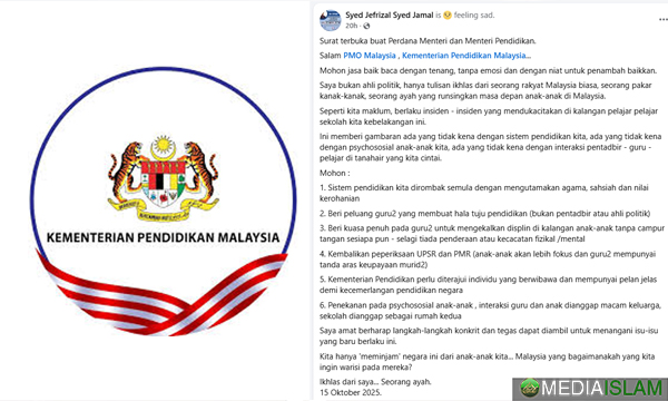 Surat Terbuka Seorang Ayah: Menyelamatkan Jiwa Sistem Pendidikan Negara